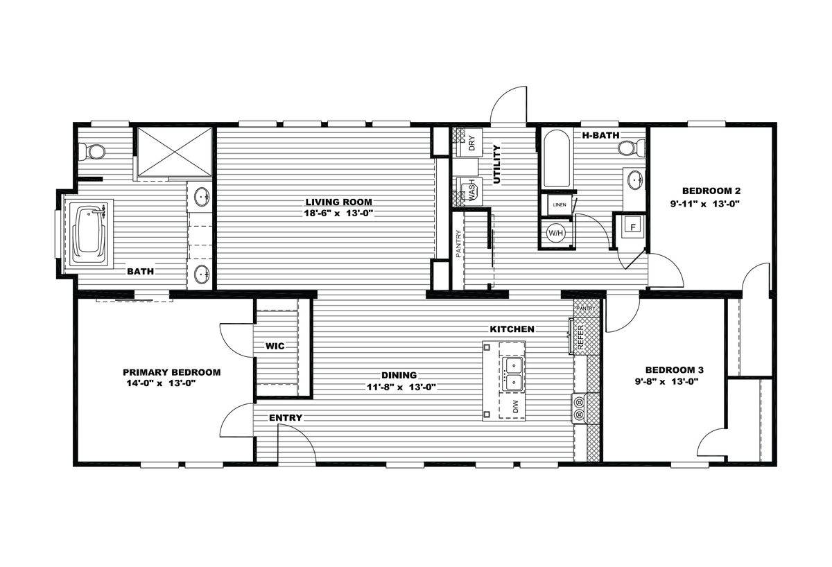 The Franklin / The Franklin 44PGH28563FH by Clayton Homes of